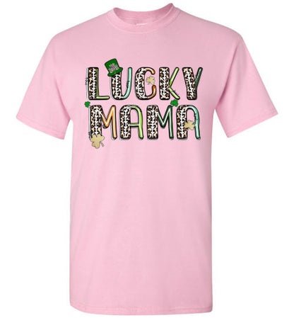 Lucky Mama St Patrick's Day Irish Tee Shirt Top T-Shirt