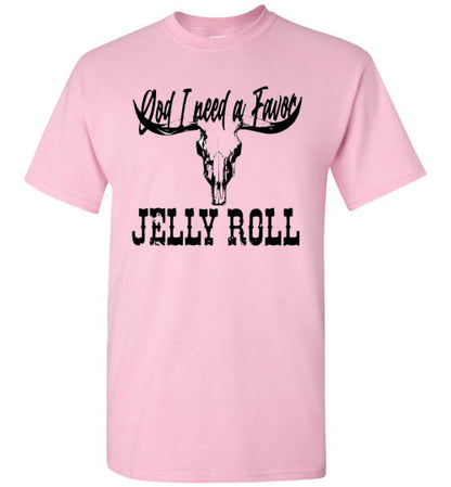 Jelly Roll God I Need A Favor Country Music Graphic Tee Shirt Top
