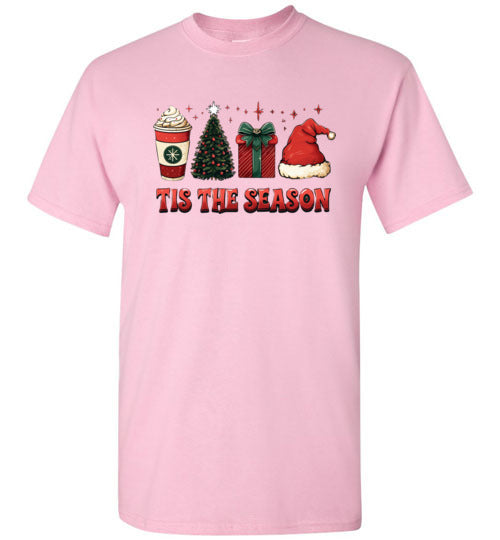 Tis The Season Christmas Holiday Tee Shirt Top T-Shirt