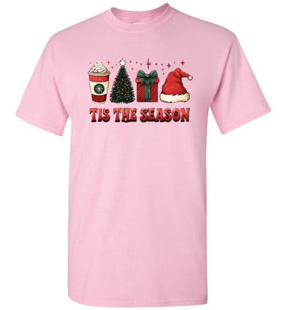 Tis The Season Christmas Holiday Tee Shirt Top T-Shirt