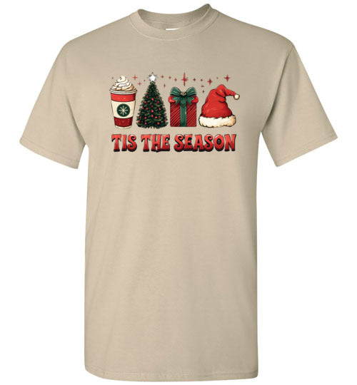 Tis The Season Christmas Holiday Tee Shirt Top T-Shirt