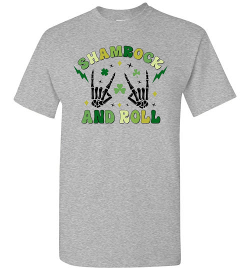 Shamrock and Roll St Patrick's Day Irish Tee Shirt Top T-Shirt