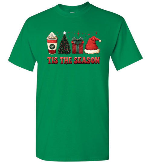 Tis The Season Christmas Holiday Tee Shirt Top T-Shirt