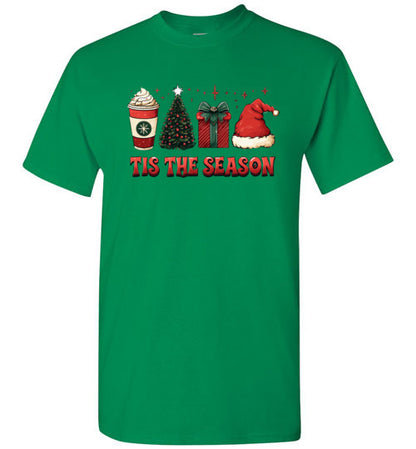 Tis The Season Christmas Holiday Tee Shirt Top T-Shirt