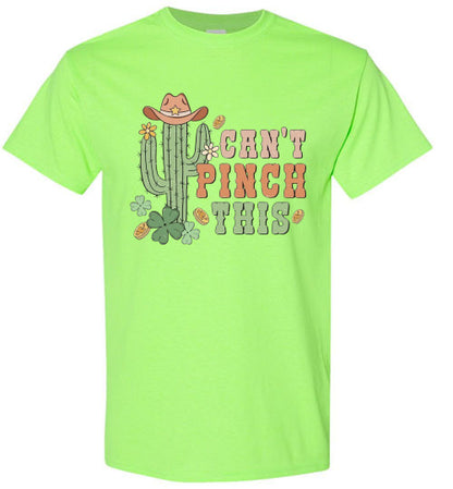 Can't Pinch This Cactus Funny St Patrick's Day Tee Shirt Top T-Shirt