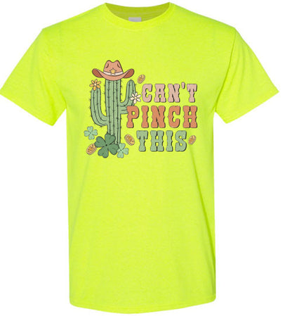 Can't Pinch This Cactus Funny St Patrick's Day Tee Shirt Top T-Shirt
