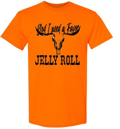 Jelly Roll God I Need A Favor Country Music Graphic Tee Shirt Top