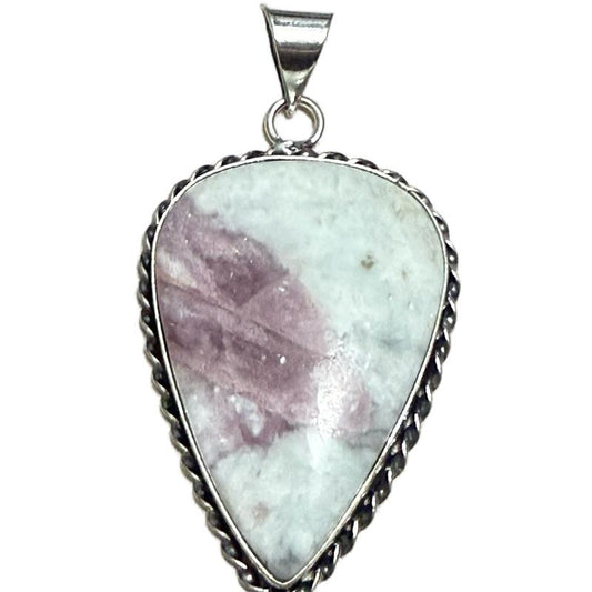 Pink Tourmaline .925 Sterling Silver Overlay Pendants