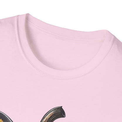 Festive Pumpkin Unisex Softstyle T-Shirt, Fall Fashion Tee, Halloween Shirt, Casual Autumn Wear, Seasonal Gift