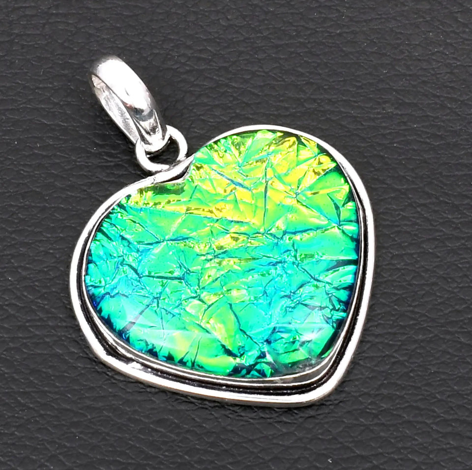 1.92" Triplet Opal .925 Sterling Silver Overlay Pendant