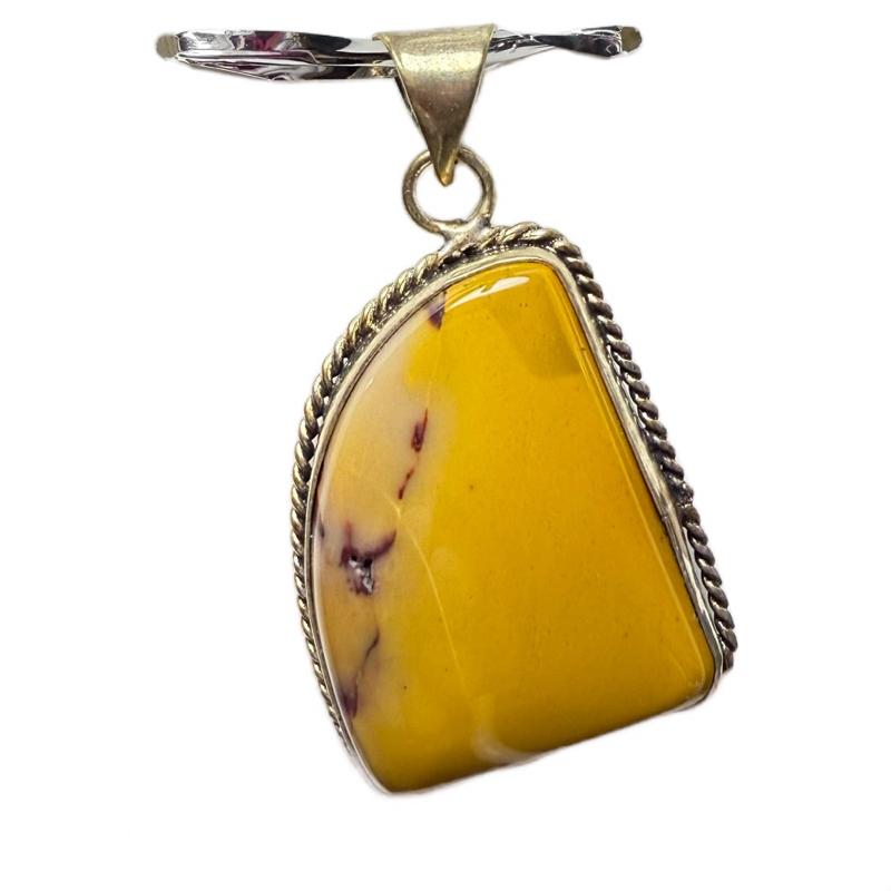 Mookaite .925 Sterling Silver Overlay Pendant