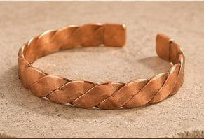 Handmade Stamped Copper Cuff Bracelet