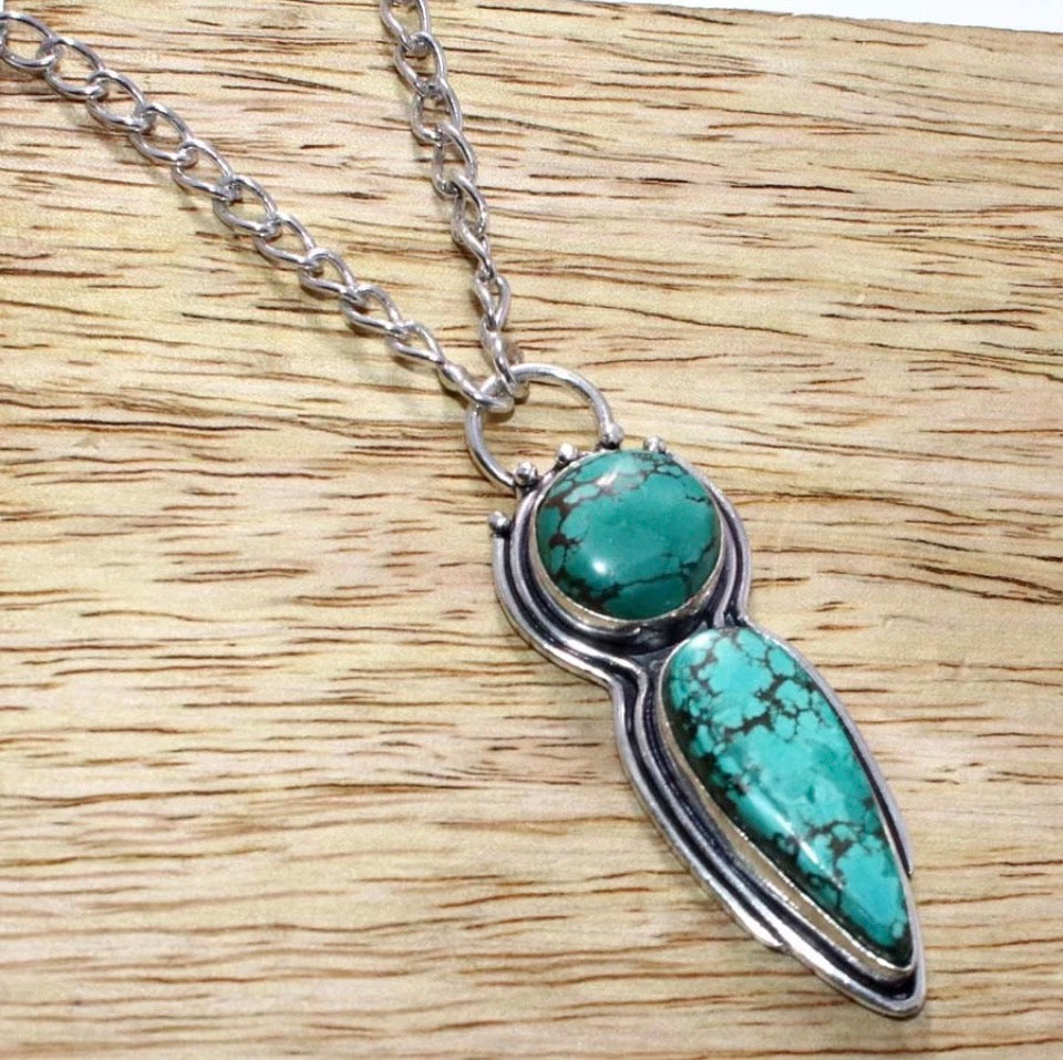 18” Lime Green Turquoise Necklace
