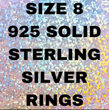 Size 8 .925 Rings