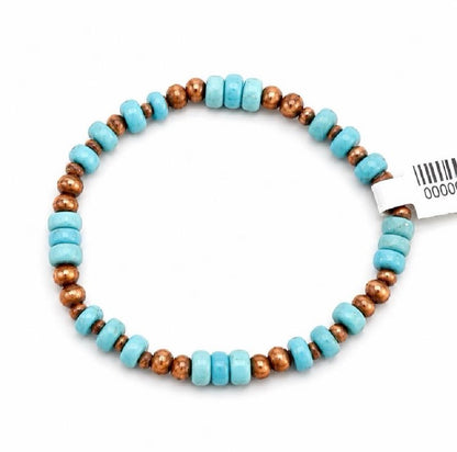 Copper Beaded and Natural Stone Bracelets