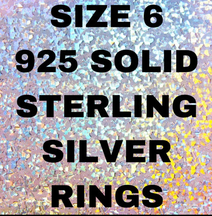Size 6 .925 Rings