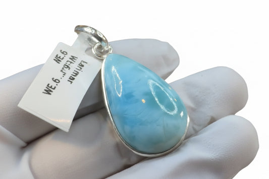 Larimar .925 Solid Sterling Silver Pendant