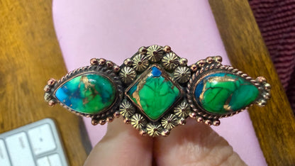 Pure Copper Natural Stone Rings