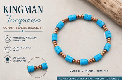 Copper Beaded and Natural Stone Bracelets