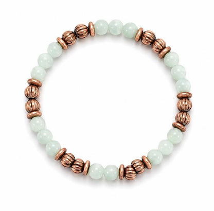 Copper Beaded and Natural Stone Bracelets