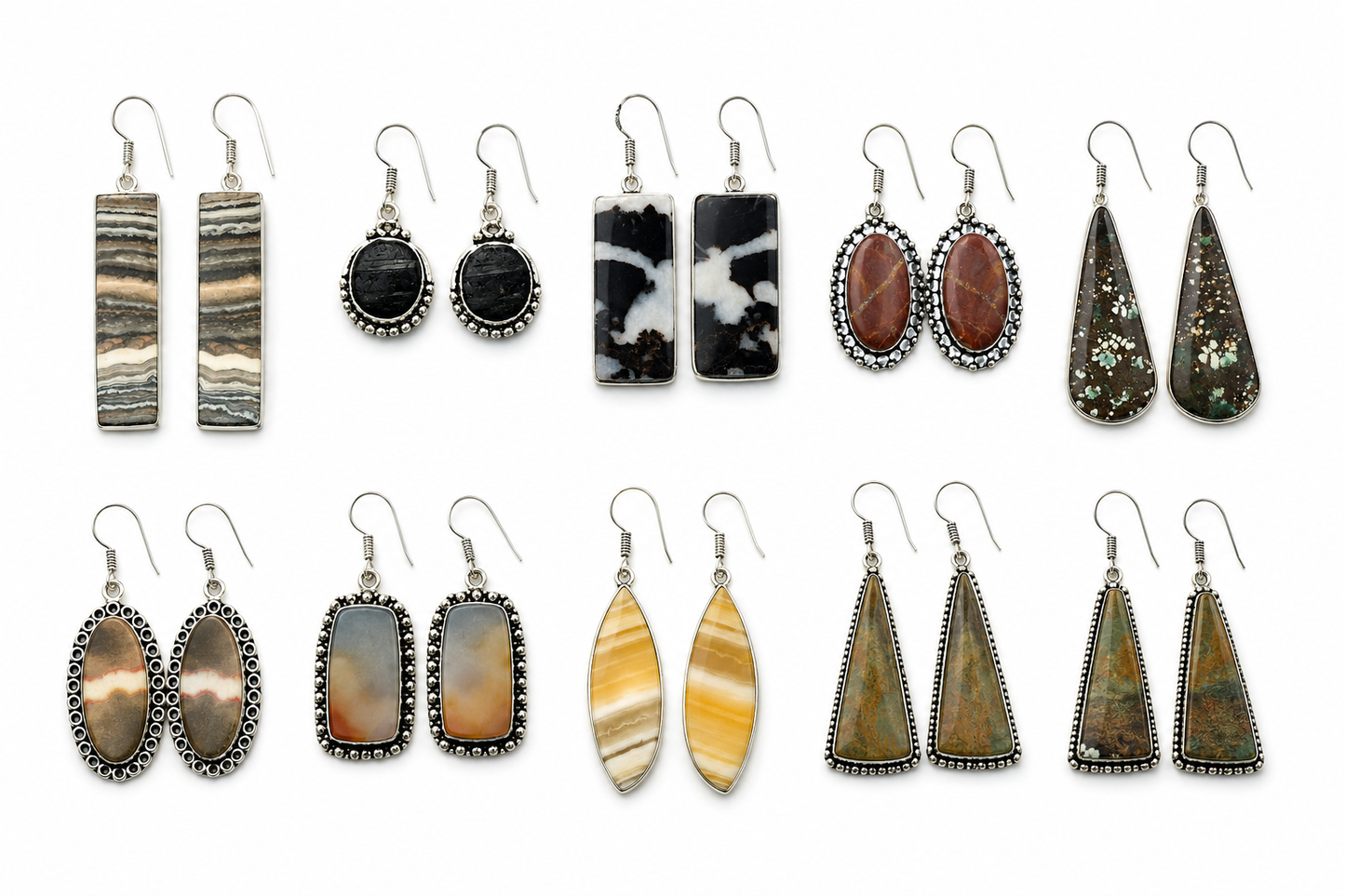 Natural Stone Earrings