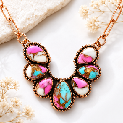 Pure Copper & Natural Stone Necklaces