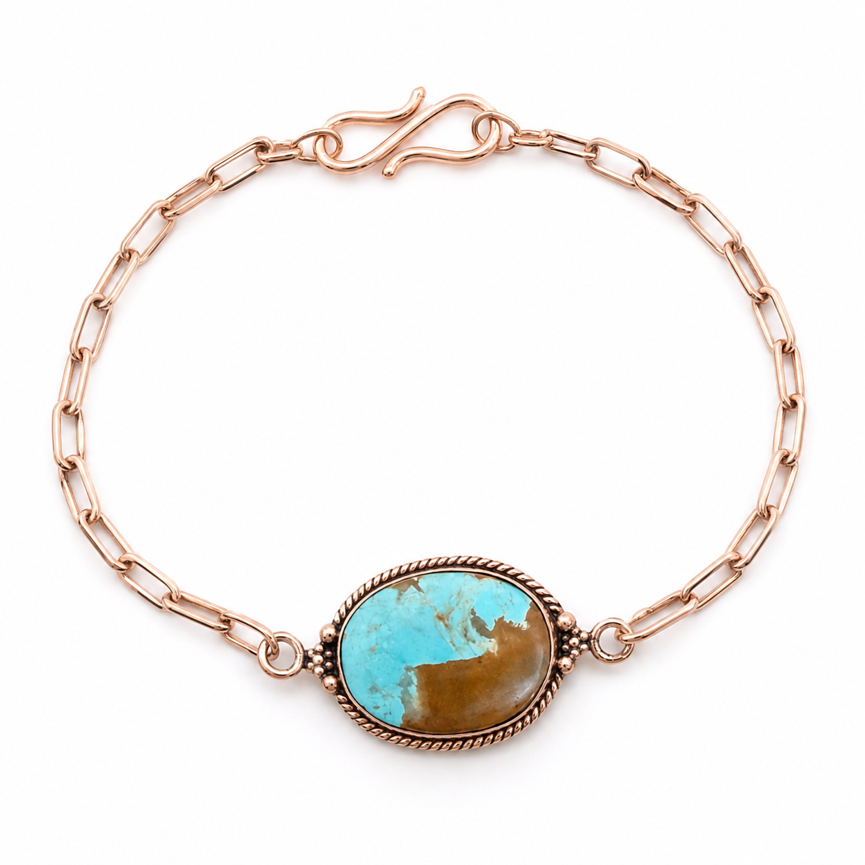 Copper Beaded and Natural Stone Bracelets