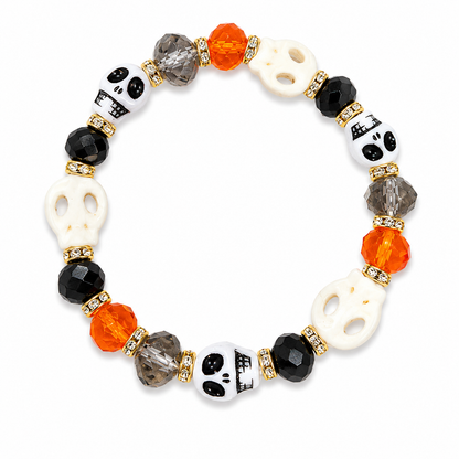 Stretchy Skull Halloween Gothic Punk Bracelet