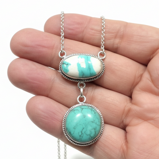 Turquoise .925 Sterling Silver Necklace
