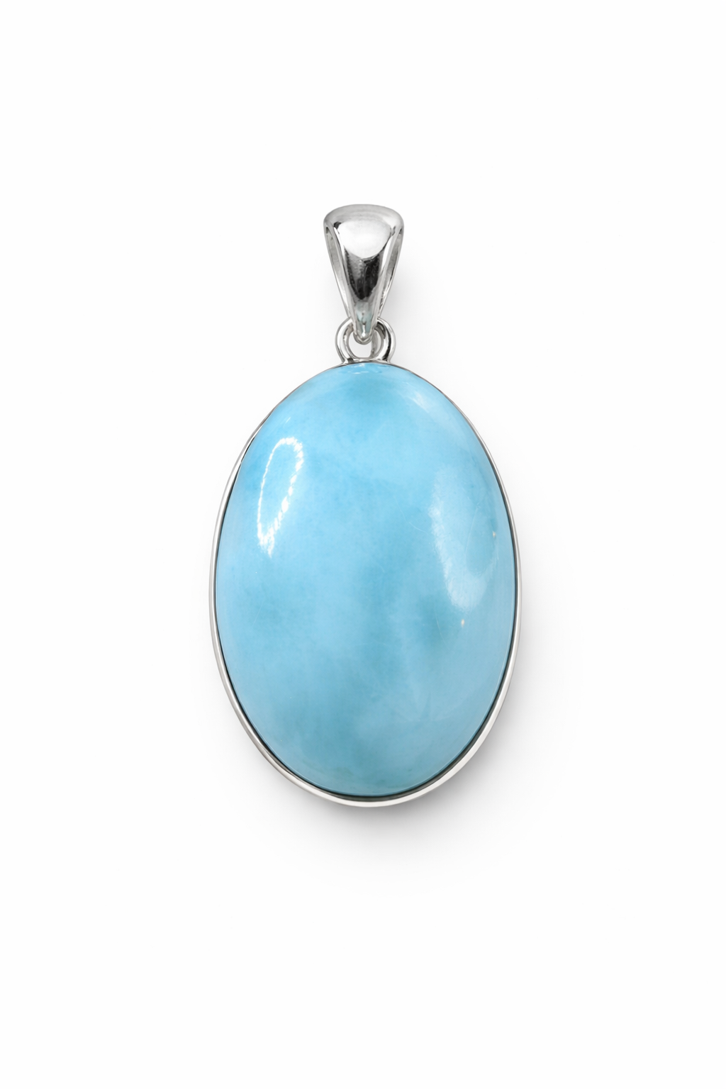 Larimar .925 Solid Sterling Silver Pendant