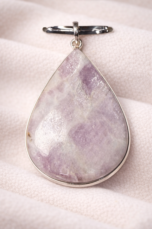 Amethyst Natural Stone .925 Solid Sterling Silver Pendant