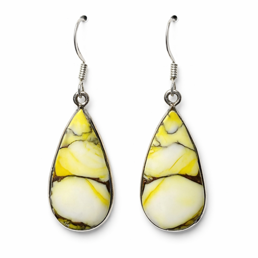 Honey Dahlia .925 Solid Sterling Silver Earrings