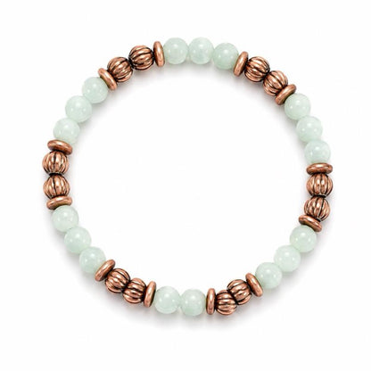 Paloma Jade Copper Stretchy Natural Stone Bracelet