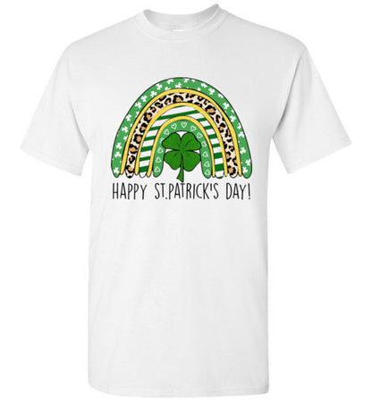 St Patrick's Day Irish Rainbow Graphic Tee Shirt Top T-Shirt
