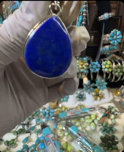 Lapis Lazuli .925 Solid Sterling Silver Pendant