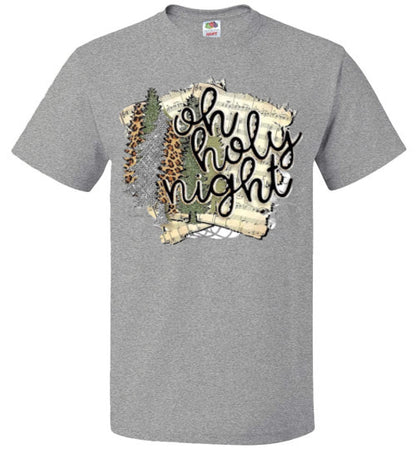 Oh Holy Night Christmas Hymn Tee Shirt Top T-Shirt