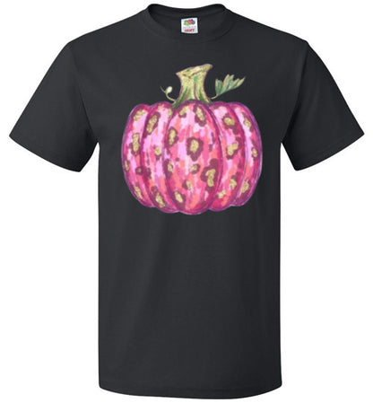 Pink Pumpkin Fall Tee Shirt Top T-Shirt