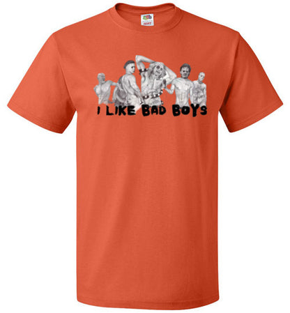 I Like Bad Boys Halloween Horror Tee Shirt Top T-Shirt