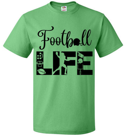 Football Life Tee Shirt Game Practice Top T-Shirt
