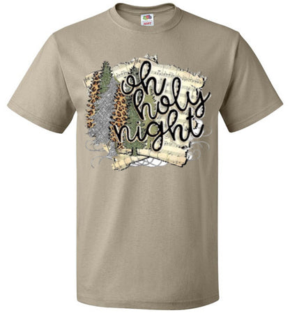 Oh Holy Night Christmas Hymn Tee Shirt Top T-Shirt