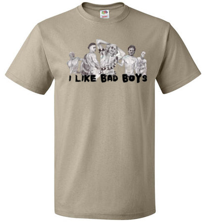 I Like Bad Boys Halloween Horror Tee Shirt Top T-Shirt
