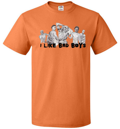 I Like Bad Boys Halloween Horror Tee Shirt Top T-Shirt