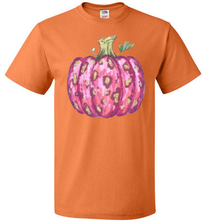 Pink Pumpkin Fall Tee Shirt Top T-Shirt