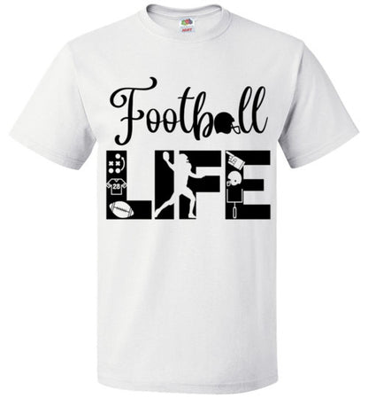 Football Life Tee Shirt Game Practice Top T-Shirt