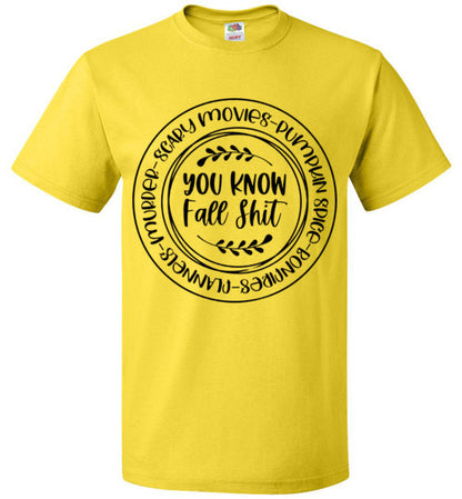 Funny Fall Shirt Graphic Tee Shirt Top T-Shirt