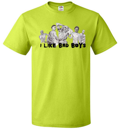 I Like Bad Boys Halloween Horror Tee Shirt Top T-Shirt