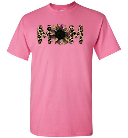Mom Mother Leopard Tee Shirt Top T-shirt