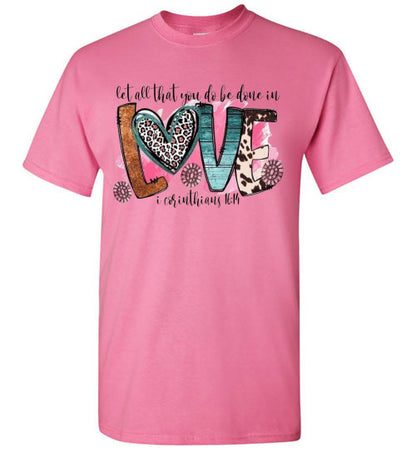 Love Christian Faith Tee Shirt Top T-Shirt