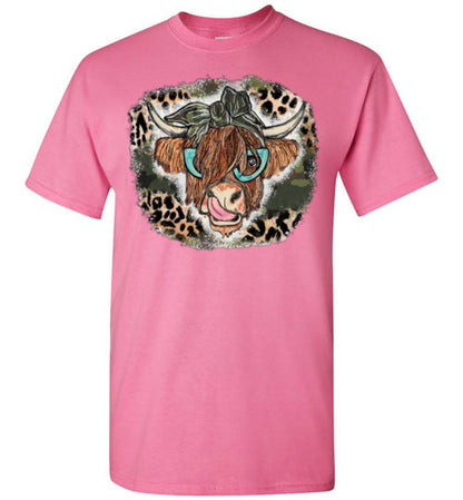 Country Cow Farm Tee Shirt Top T-Shirt
