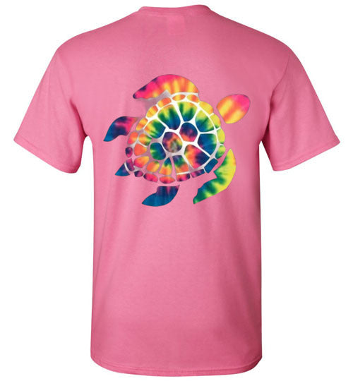 Tie Dye Turtle Tee Shirt Top T-Shirt